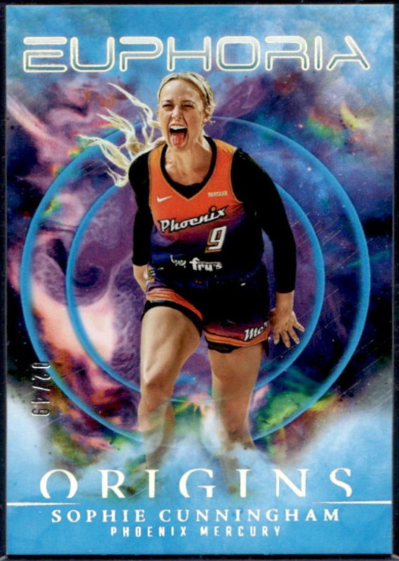 Sophie Cunningham 2024 Origins WNBA #1 Euphoria - Teal /49 RAW