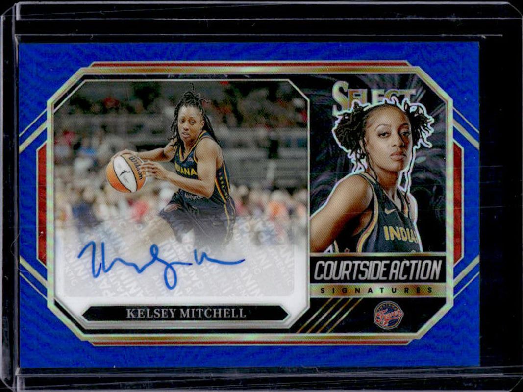 2024 Select WNBA #CSA-KM Courtside Action Signatures Blue /49