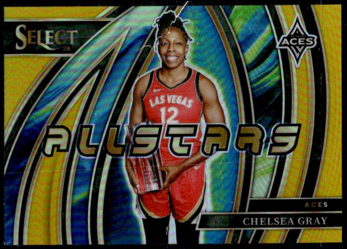 Chelsea Gray 2024 Select WNBA #2 All Stars Gold /10 RAW