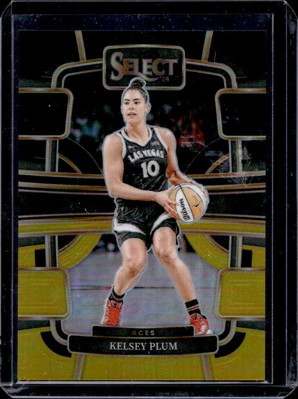 Kelsey Plum 2024 Select WNBA #75 Base Black Gold /5 RAW