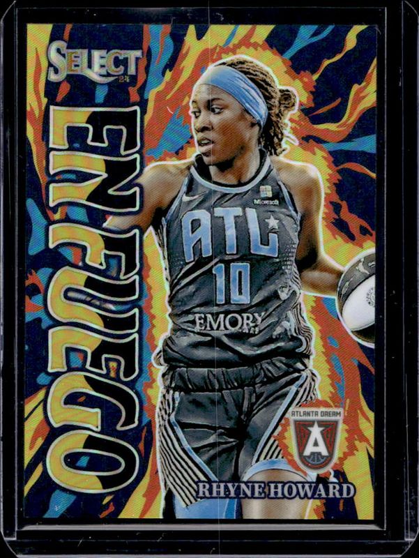Rhyne Howard 2024 Select WNBA #4 En Fuego Black Gold /5 Rookie RAW