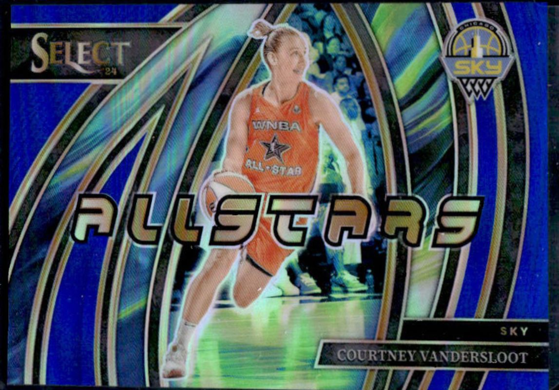 Courtney Vandersloot 2024 Select WNBA #14 All Stars Blue /49 RAW
