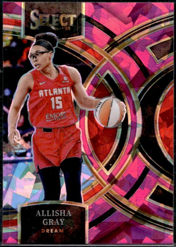 Allisha Gray 2024 Select WNBA #114 Base Pink Ice RAW