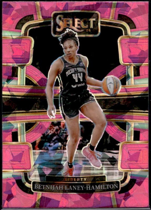 Betnijah Laney 2024 Select WNBA #11 Base Pink Ice RAW