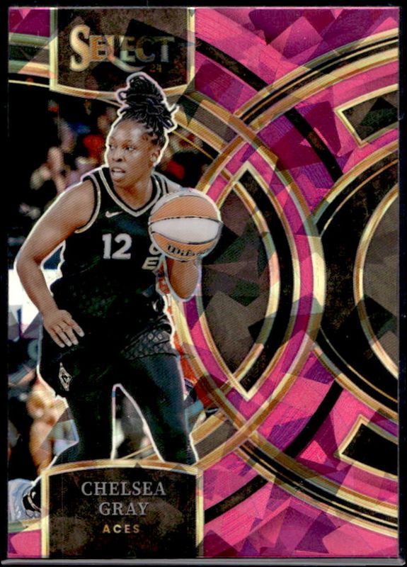 Chelsea Gray 2024 Select WNBA #138 Base Pink Ice RAW