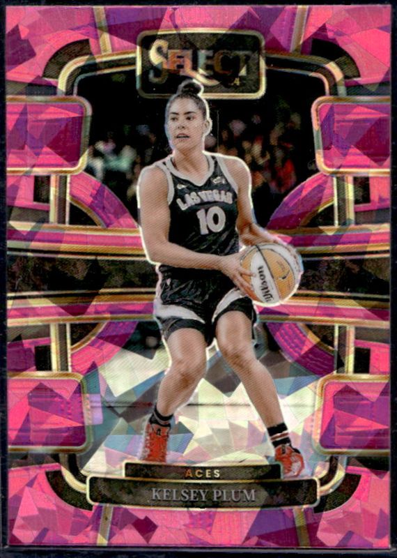Kelsey Plum 2024 Select WNBA #75 Base Pink Ice RAW