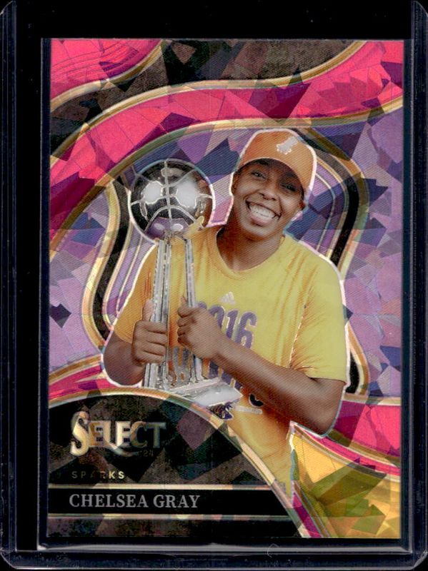 Chelsea Gray 2024 Select WNBA #242 Base Pink Ice RAW