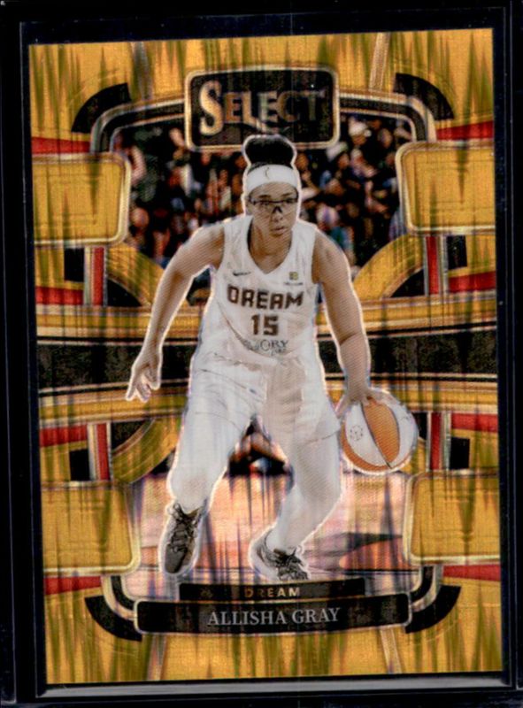 Allisha Gray 2024 Select WNBA #51 Base Gold Flash /10 RAW