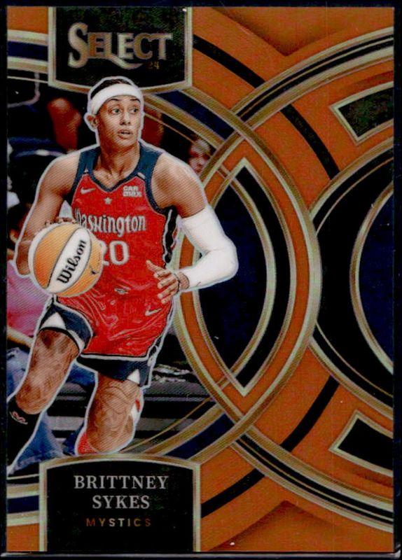 Brittney Sykes 2024 Select WNBA #106 Base Orange /125 RAW