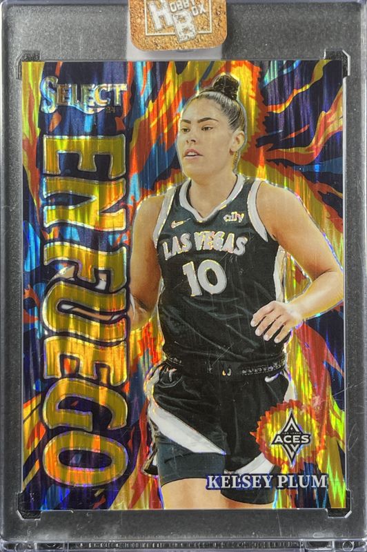 Kelsey Plum 2024 Select WNBA #6 En Fuego Gold Flash /10 RAW
