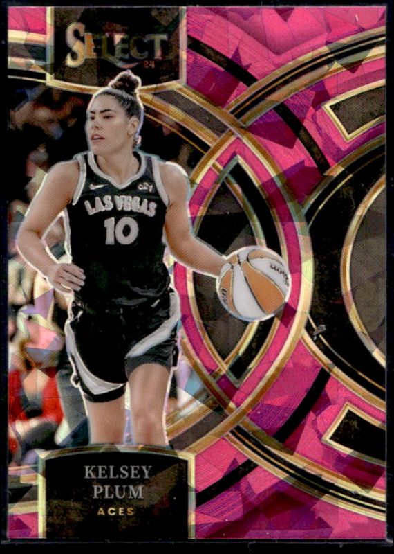 Kelsey Plum 2024 Select WNBA #105 Base Pink Ice RAW