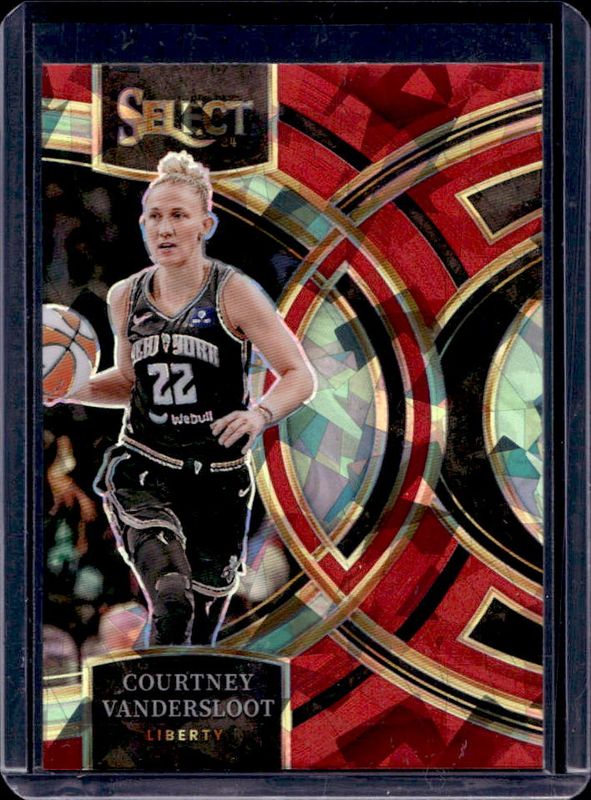 Courtney Vandersloot 2024 Select WNBA #186 Base Red Ice RAW