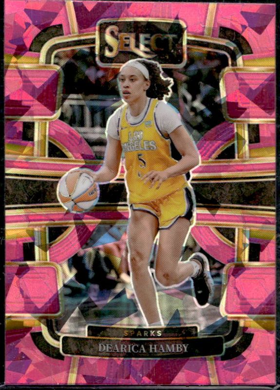Dearica Hamby 2024 Select WNBA #77 Base Pink Ice RAW