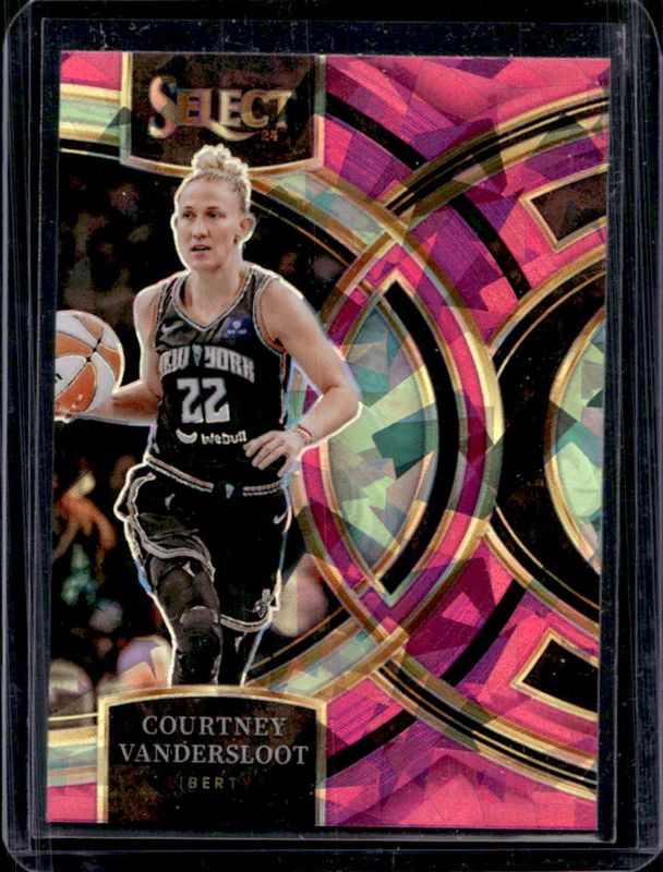Courtney Vandersloot 2024 Select WNBA #186 Base Pink Ice RAW