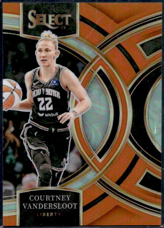 Courtney Vandersloot 2024 Select WNBA #186 Base Orange /125 RAW