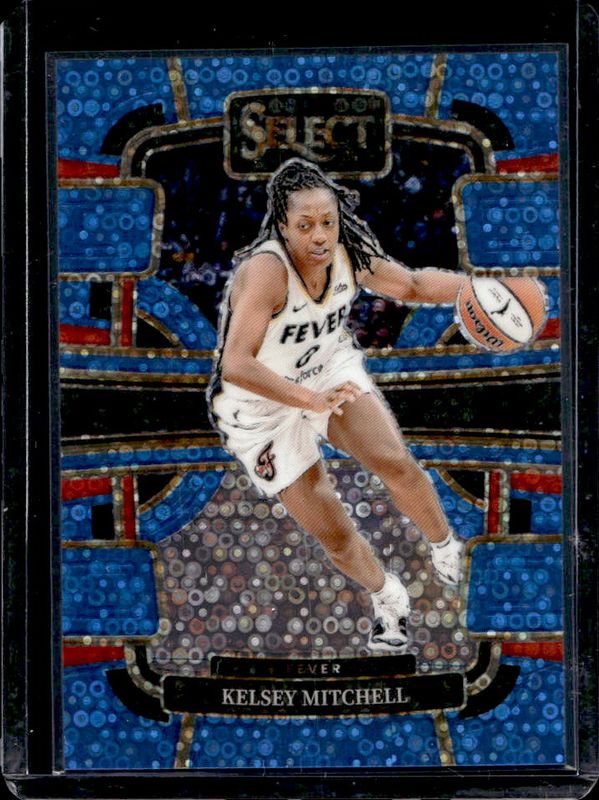 Kelsey Mitchell 2024 Select WNBA #87 Base Light Blue Disco /125 RAW