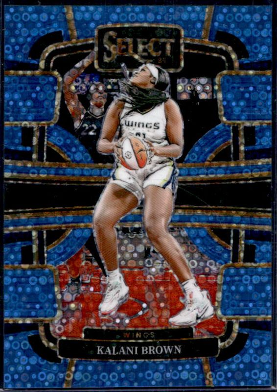 Kalani Brown 2024 Select WNBA #10 Base Light Blue Disco /125 RAW