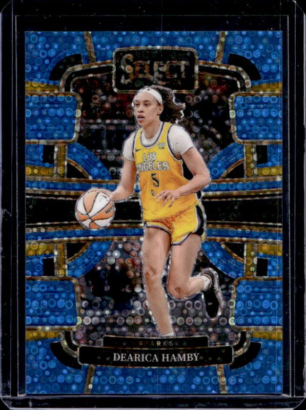 Dearica Hamby 2024 Select WNBA #77 Base Light Blue Disco /125 RAW