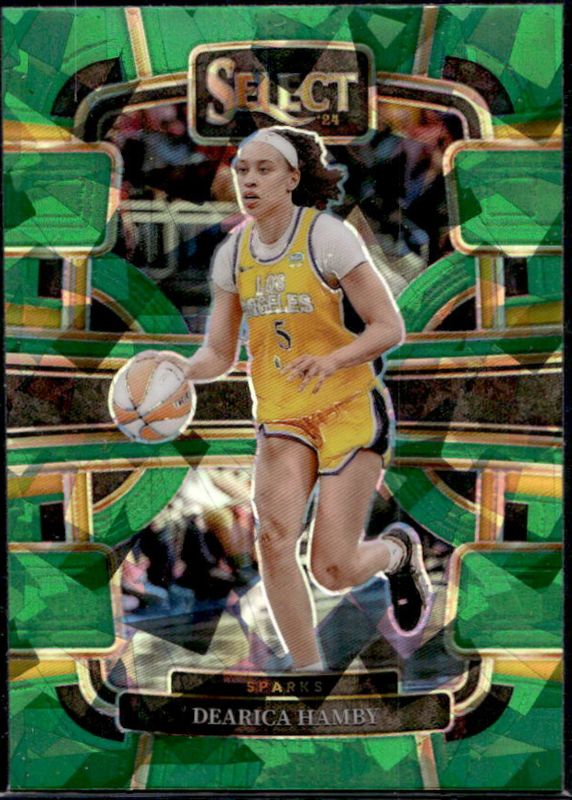 Dearica Hamby 2024 Select WNBA #77 Base Green Ice RAW