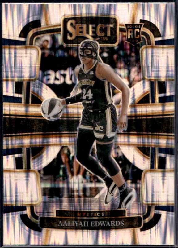 Aaliyah Edwards 2024 Select WNBA #36 Base Silver Flash Rookie RAW