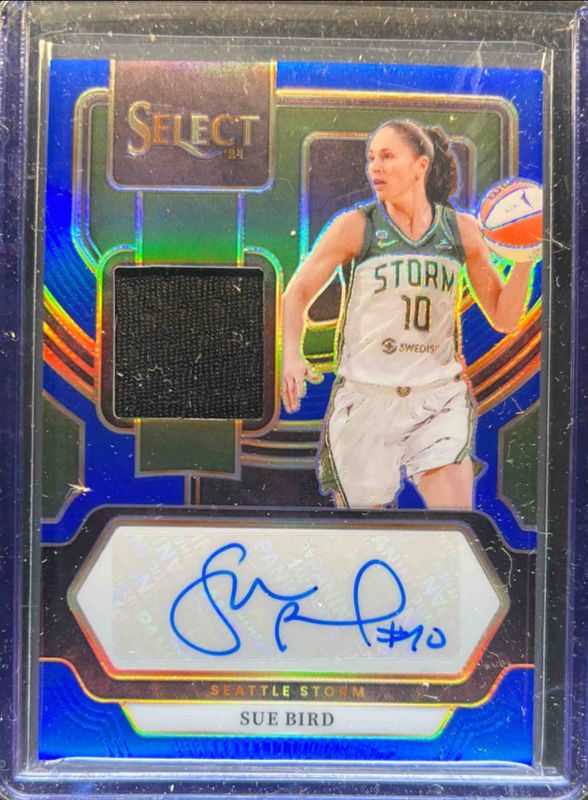 Sue Bird 2024 Select WNBA #AM-SB Autographed Memorabilia Blue /49 RAW