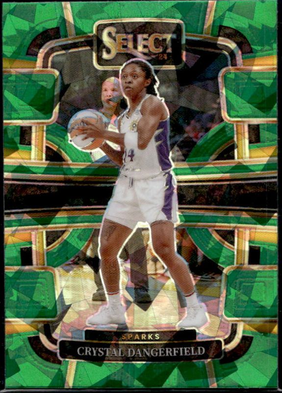 Crystal Dangerfield 2024 Select WNBA #35 Base Green Ice RAW