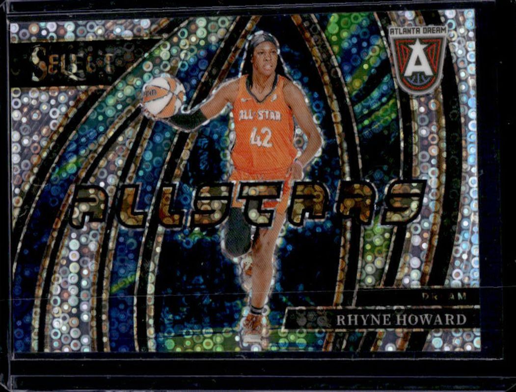 Rhyne Howard 2024 Select WNBA #3 All Stars White Disco /75 Rookie RAW