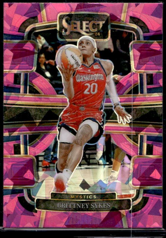 Brittney Sykes 2024 Select WNBA #3 Base Pink Ice RAW