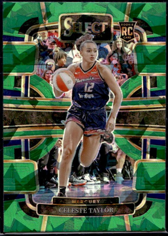 Celeste Taylor 2024 Select WNBA #16 Base Green Ice Rookie RAW