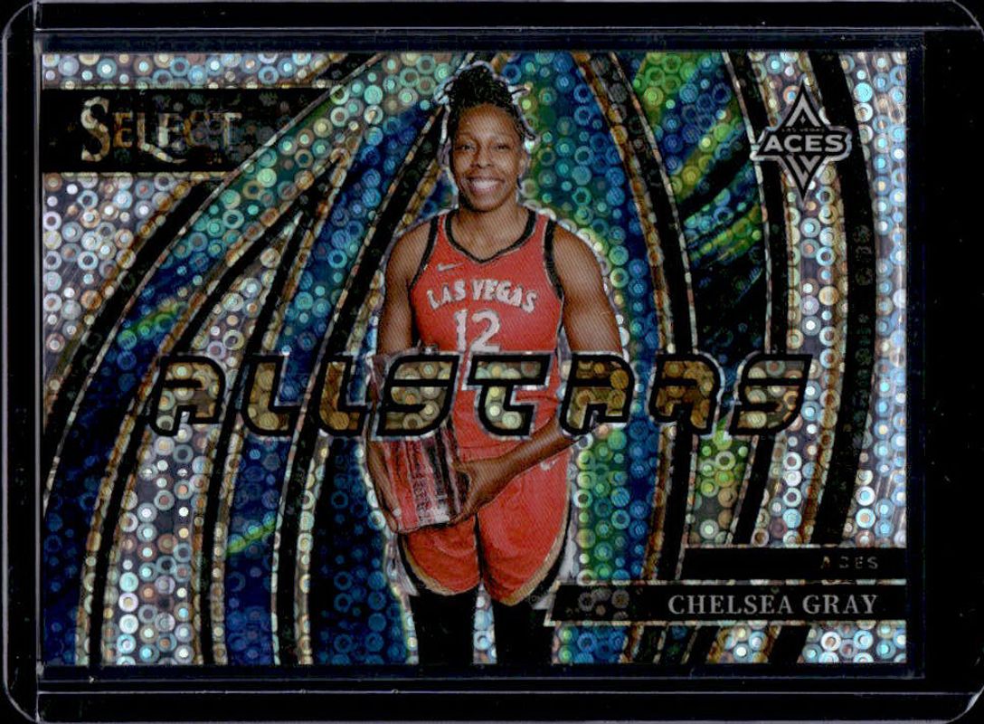 Chelsea Gray 2024 Select WNBA #2 All Stars White Disco /75 RAW