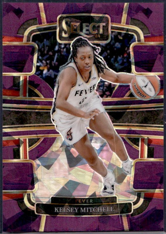 Kelsey Mitchell 2024 Select WNBA #87 Base Purple Ice /149 RAW
