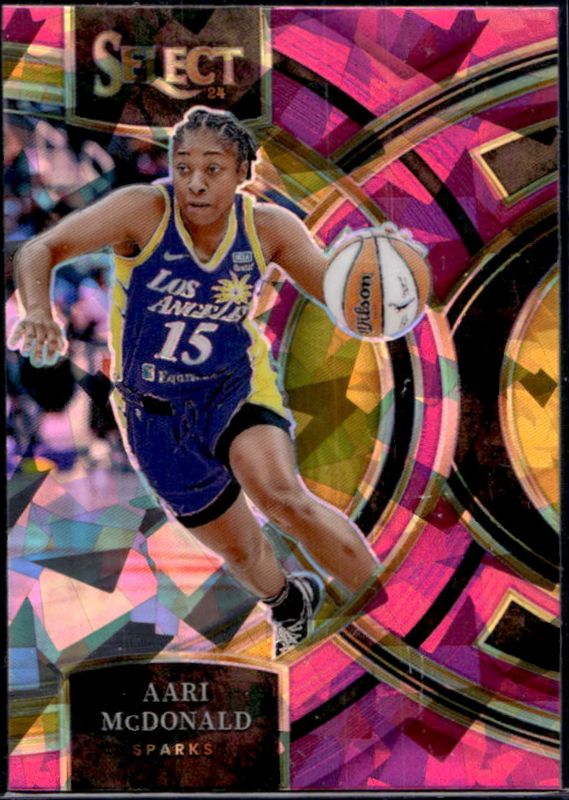 Aari McDonald 2024 Select WNBA #122 Base Pink Ice RAW