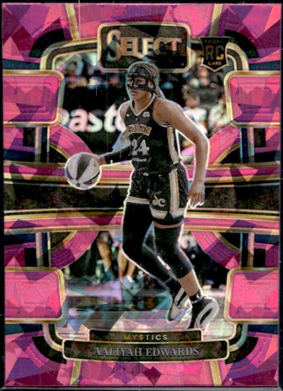 Aaliyah Edwards 2024 Select WNBA #36 Base Pink Ice Rookie RAW