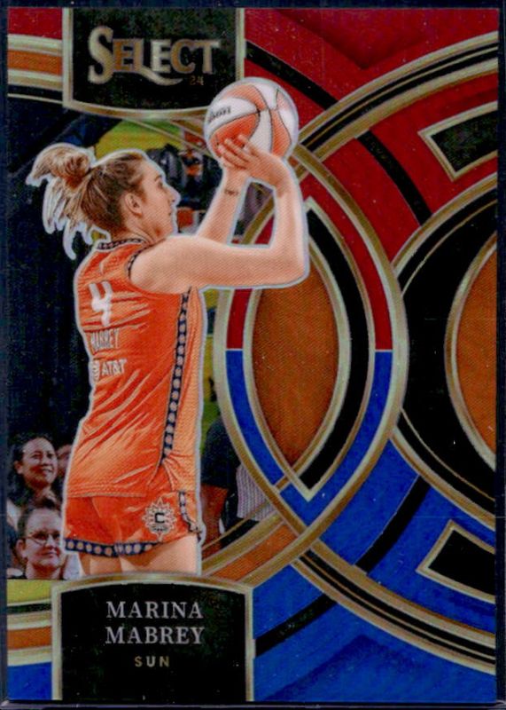 Marina Mabrey 2024 Select WNBA #190 Base Red & Blue /399 RAW