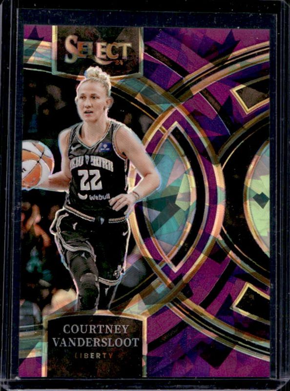 Courtney Vandersloot 2024 Select WNBA #186 Base Purple Ice /149 RAW