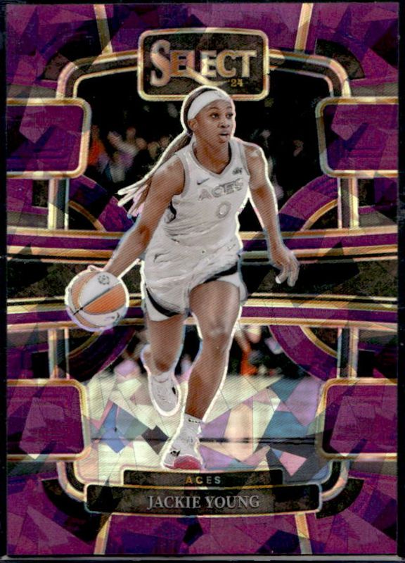 Jackie Young 2024 Select WNBA #38 Base Purple Ice /149 RAW