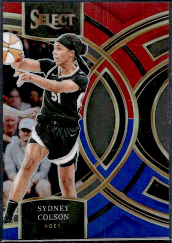 Sydney Colson 2024 Select WNBA #148 Base Red & Blue /399 RAW