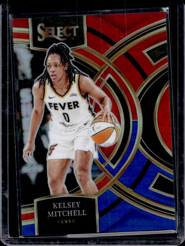 Kelsey Mitchell 2024 Select WNBA #118 Base Red & Blue /399 RAW