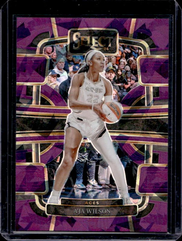 A'ja Wilson 2024 Select WNBA #86 Base Purple Ice /149 RAW