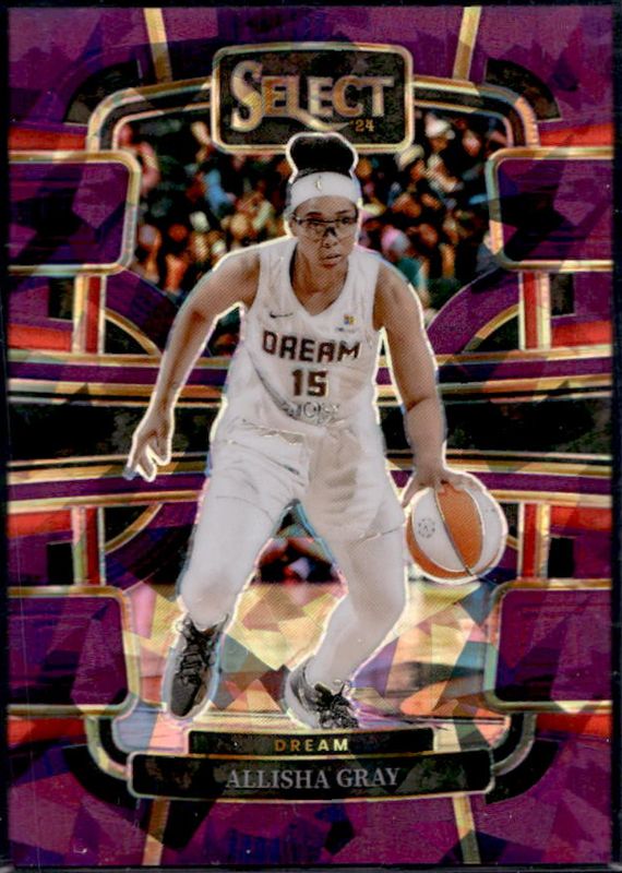Allisha Gray 2024 Select WNBA #51 Base Purple Ice /149 RAW