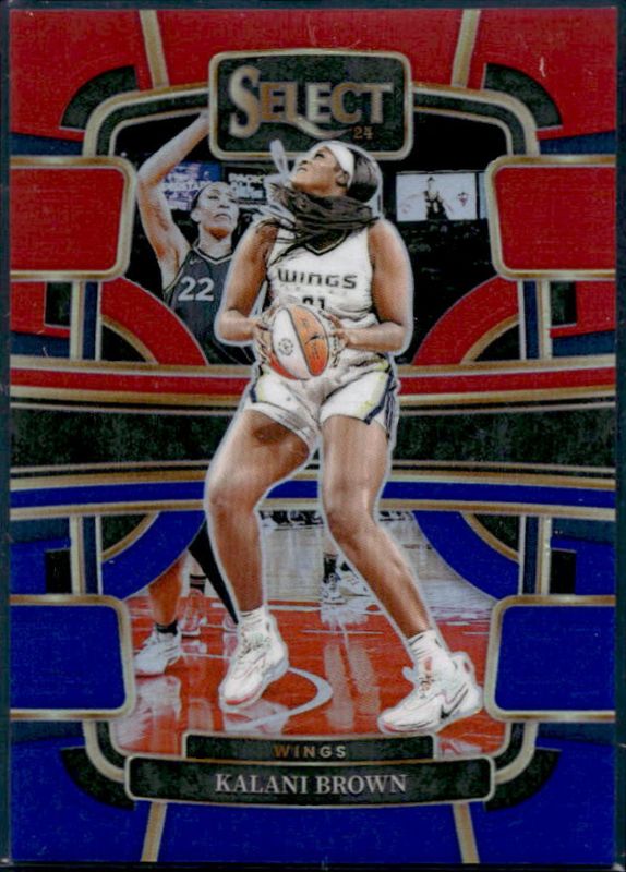Kalani Brown 2024 Select WNBA #10 Base Red & Blue /399 RAW