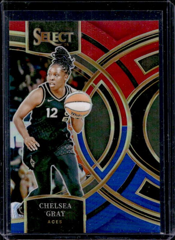 Chelsea Gray 2024 Select WNBA #138 Base Red & Blue /399 RAW
