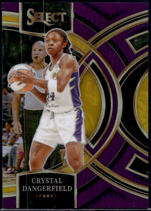 Crystal Dangerfield 2024 Select WNBA #131 Base Purple /149 RAW