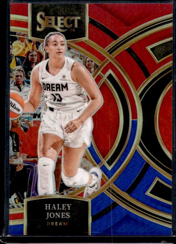 Haley Jones 2024 Select WNBA #165 Base Red & Blue /399 Rookie RAW