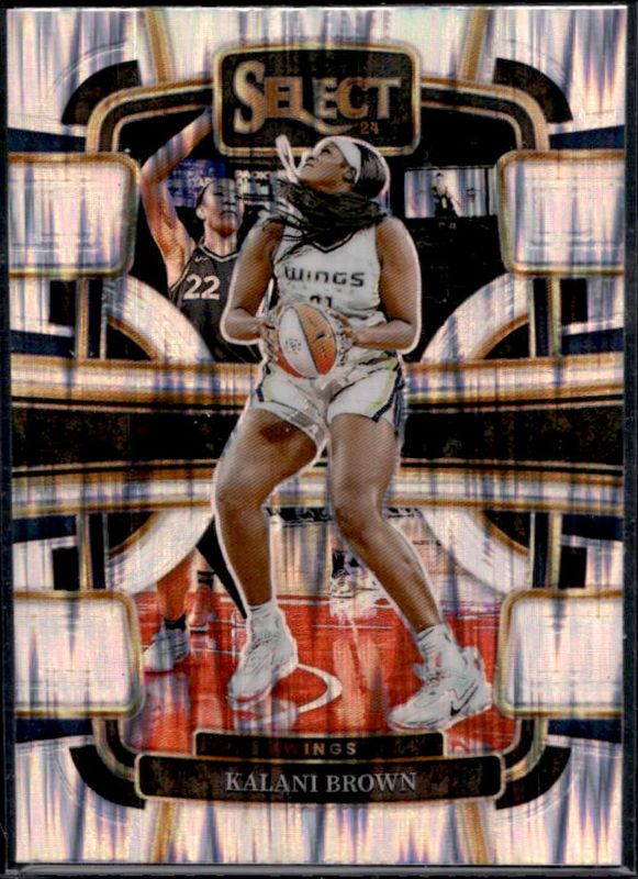 Kalani Brown 2024 Select WNBA #10 Base Silver Flash RAW
