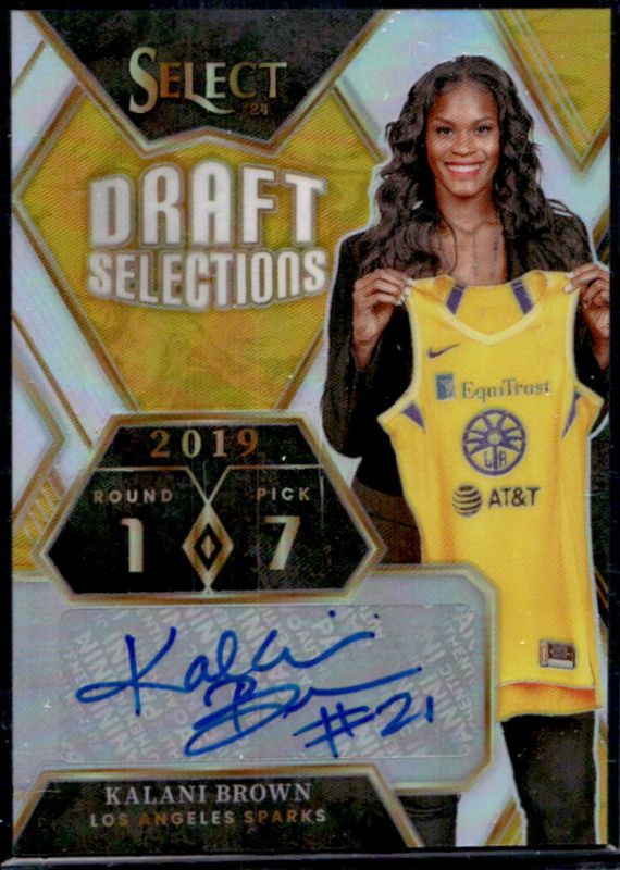 Kalani Brown 2024 Select WNBA #DSS-KB Draft Selections Signatures RAW