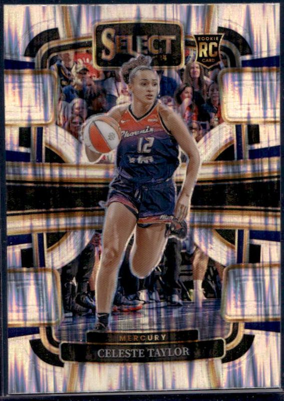 Celeste Taylor 2024 Select WNBA #16 Base Silver Flash Rookie RAW
