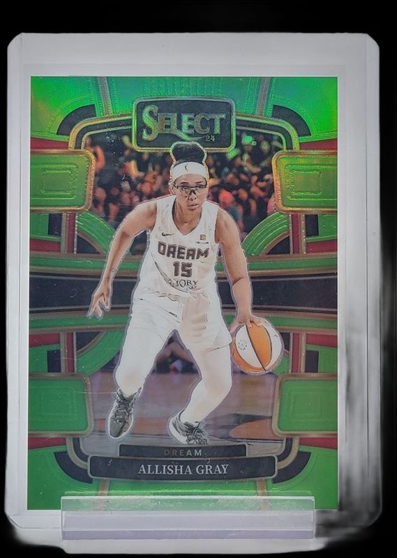 Allisha Gray 2024 Select WNBA #114 Base Neon Green /75 RAW