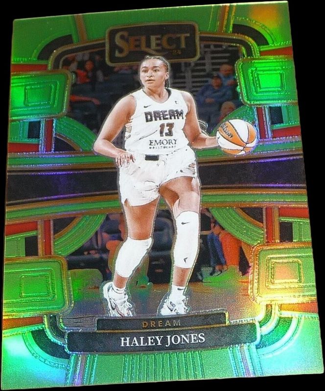 Haley Jones 2024 Select WNBA #55 Base Neon Green /75 Rookie RAW