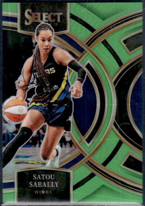 Satou Sabally 2024 Select WNBA #197 Base Neon Green /75 RAW